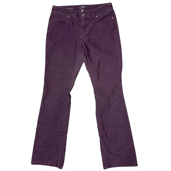 Ann Taylor LOFT Pants - Ann Taylor LOFT Curvy Boot Cut Corduroy Pants in Plum Purple